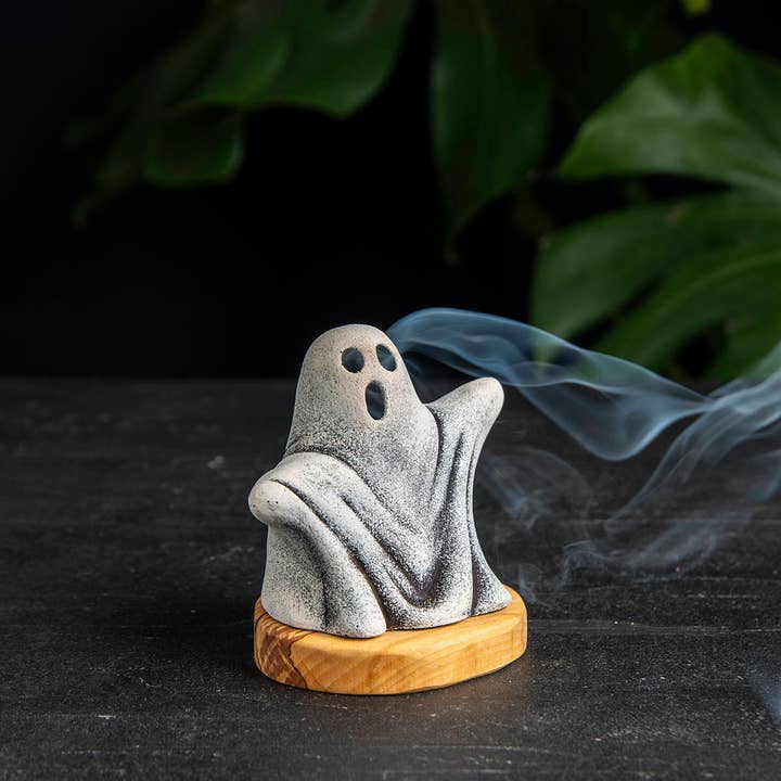 Troy Touch – wholesale Incense holder – Natural Ghost Incense Holder for Halloween, Smoker Ghosts1