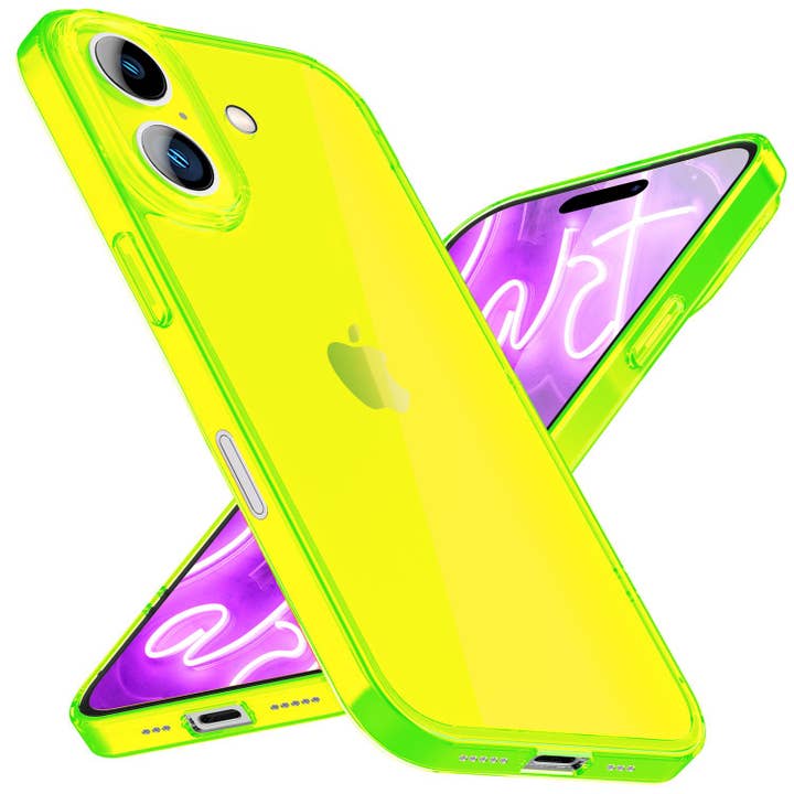 NALIA Funda Transparente Neón para iPhone 16, Carcasa Flexible en Color Brillante Multicolor para venta al por mayor de SchnappFreude