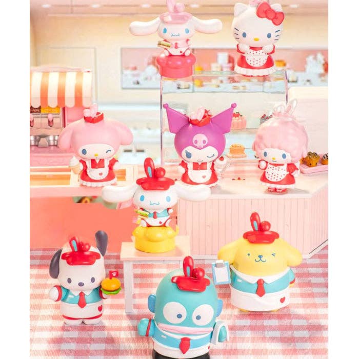 K-Wonderland - Wholesale Decorative Figurine - Sanrio Characters Light-Up Diorama Blind Box RestaurantTheme14