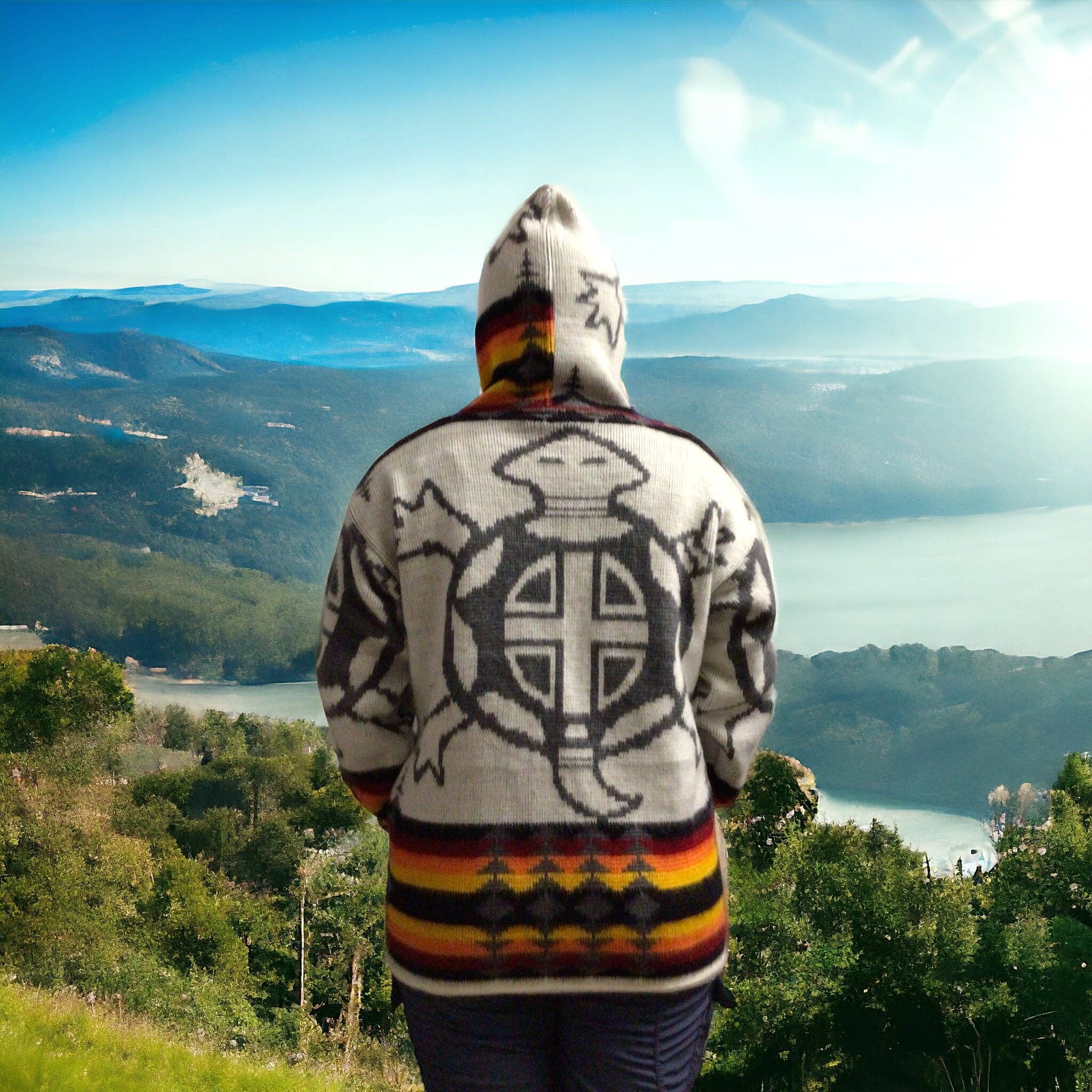 OldTribes – wholesale Hoodie - Dam – Turtle Unisex Alpaca Tröja5