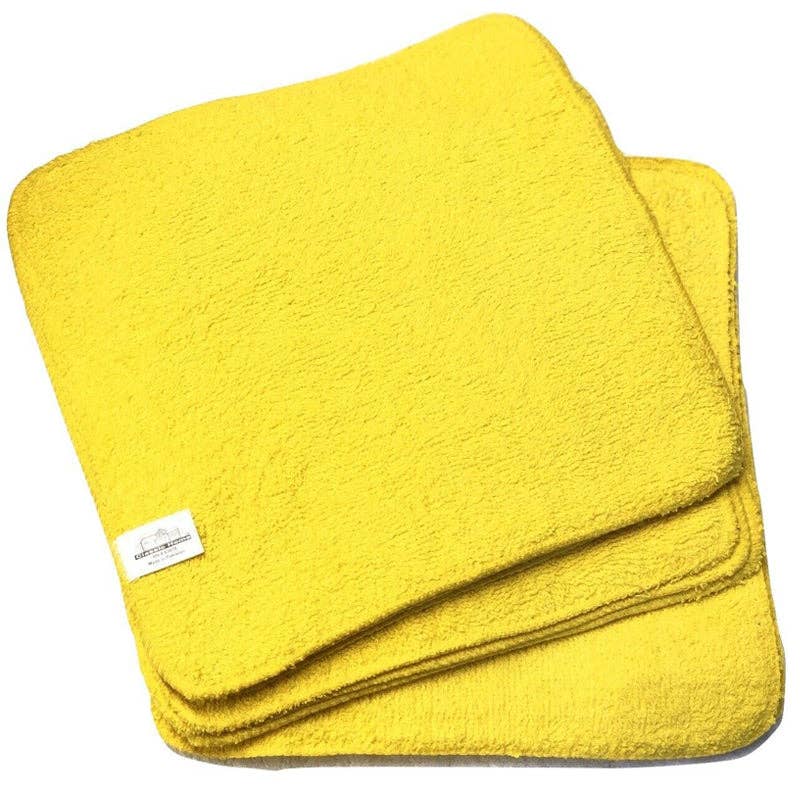 Soft Textiles - Wholesale Towel Set - Soft Textiles Washcloths Towel 12-24 Pack Solid Color 100% Cotton Baby Face Towel Set 12"x12" Wholesale Lot4