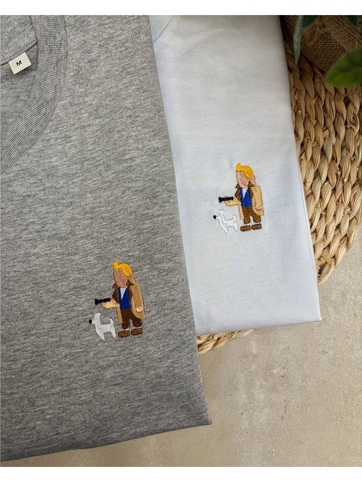 Juste un t-shirt - Wholesale T-Shirt - Unisex - Embroidered T-shirt - Tintin