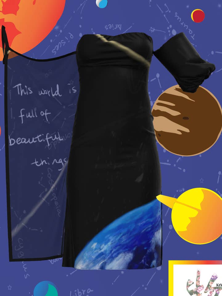 Earth dress WiFi programmable for wholesale by Art by Physicist