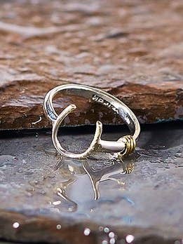 Sterling Silver Horseshoe Ring for wholesale by Moda Designs