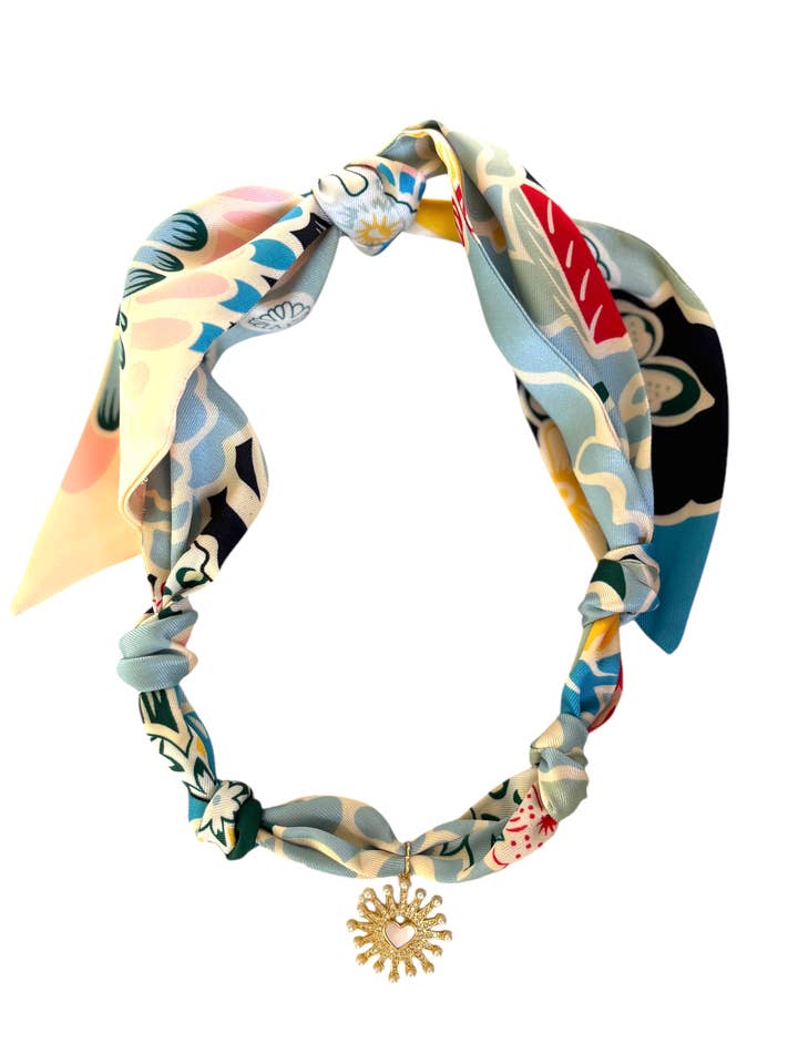 Nantucket scarf necklace for wholesale by Nora James jewelry