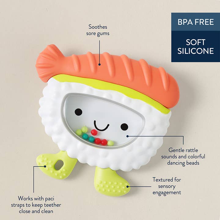 Itzy Ritzy - Wholesale Teether (Not Clip-On) - Baby - *NEW OPTION* Sweetie Shake Plus™ - Teething + Rattle Toy3
