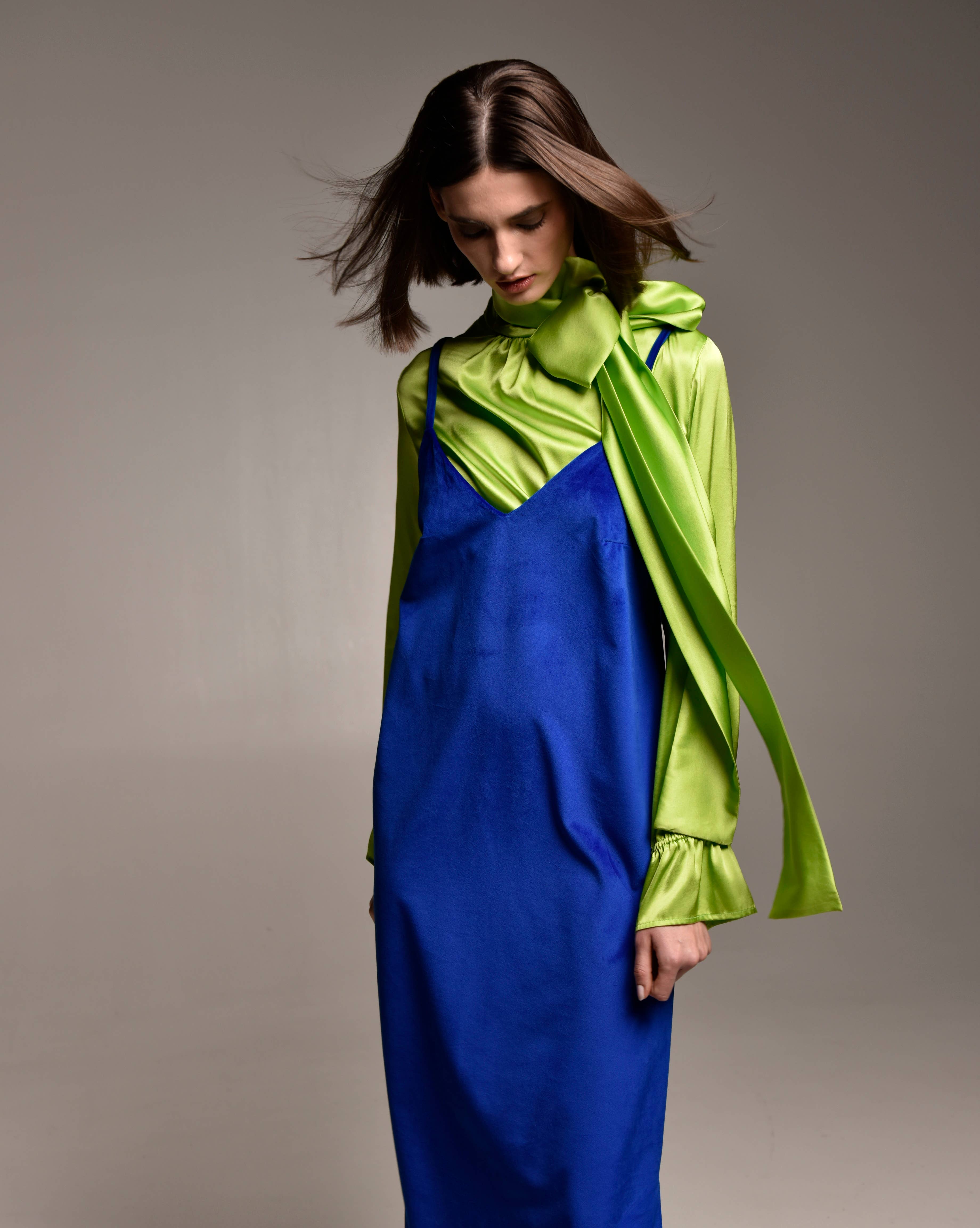 Giovanna Nicolai - Wholesale Dress - Women's - ABITO GUAINA VERDE CON GOCCIA0