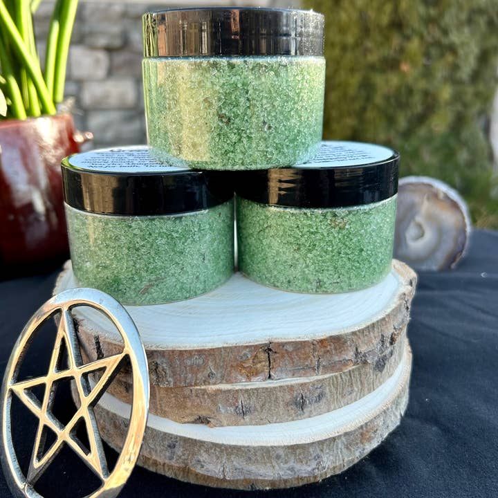 You Are Uniquely Magic - Wholesale Meditation Supplies - Green Witches Salt-Prosperity and Wealth 5oz