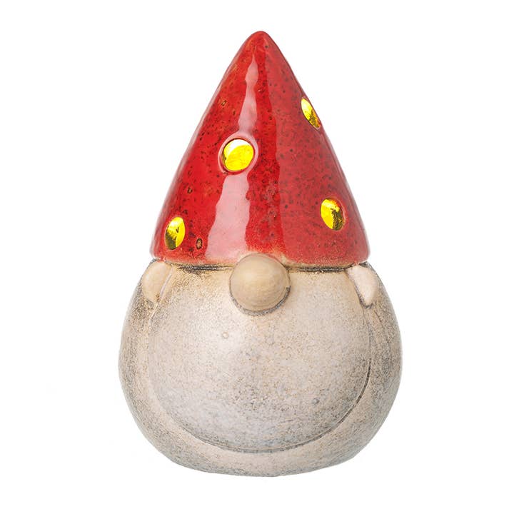 Heaven Sends – wholesale Christmas decoration – CERAMIC LIGHT UP GONK WITH RED HAT