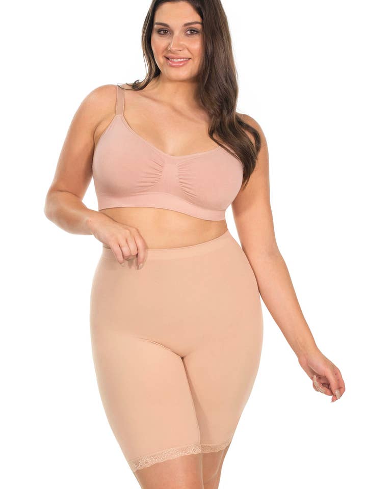 B Free AUSTRALIA - Wholesale Athletic Shorts - Women's - Anti Chafing High Rise Long Cotton Shorts1