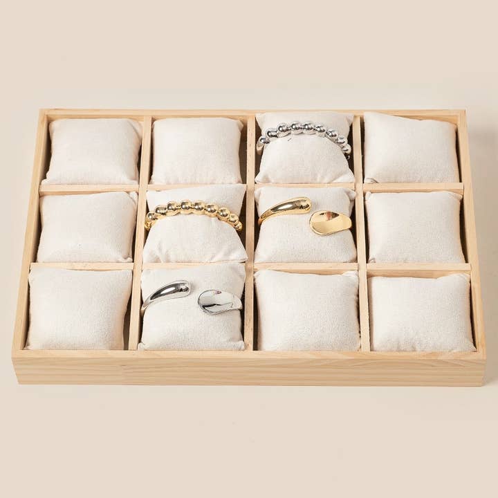 WOOD Wooden Jewelry Bracelet Display Box for wholesale on Faire4