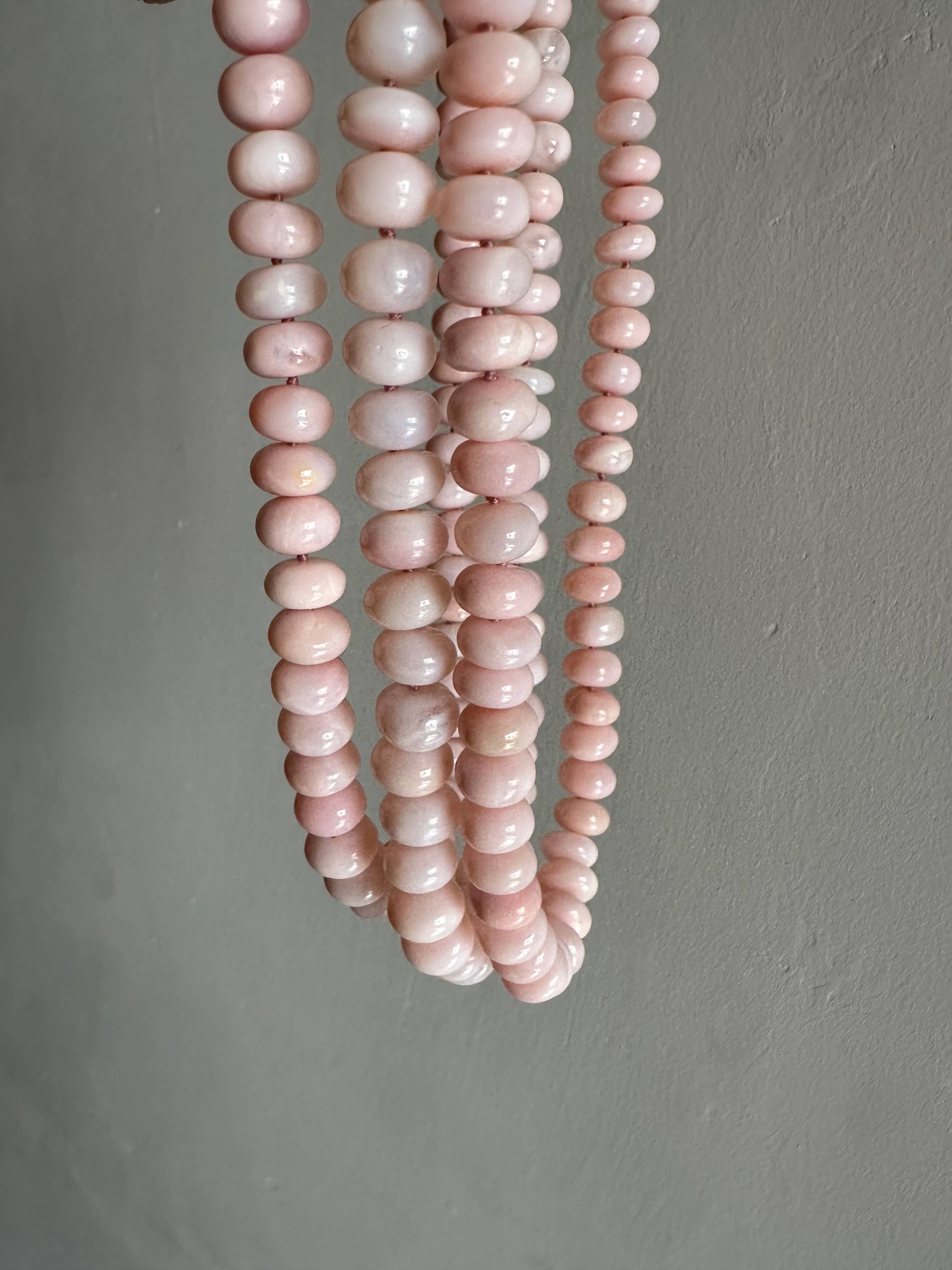 Classic Knotted Opal | Pale Pink Necklace | Gemstone Jewelry for wholesale on Faire0