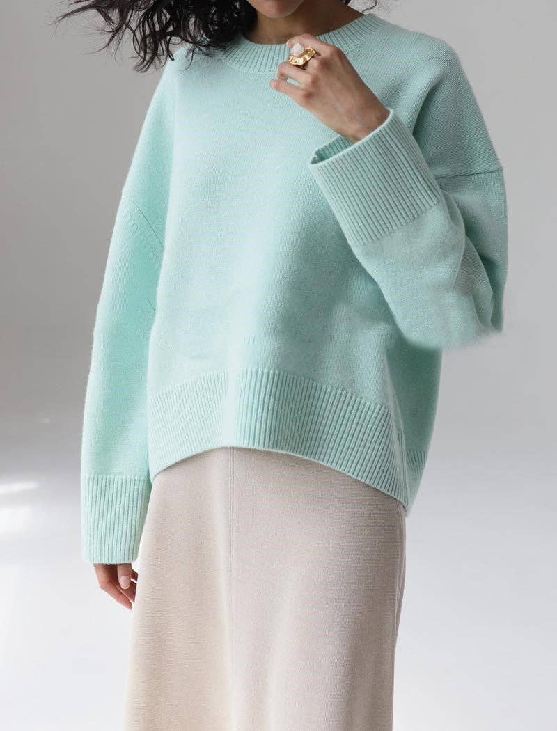 Masyal - Wholesale Knit Sweater - Women's - Classic Crewneck Knit Sweater3