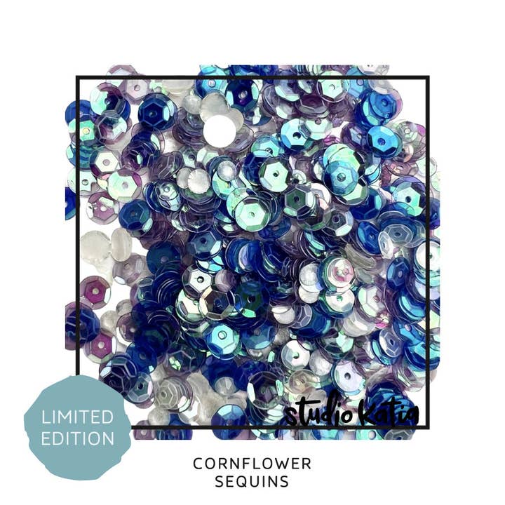 Studio Katia – wholesale Craft supplies – CORNFLOWER SEQUINS