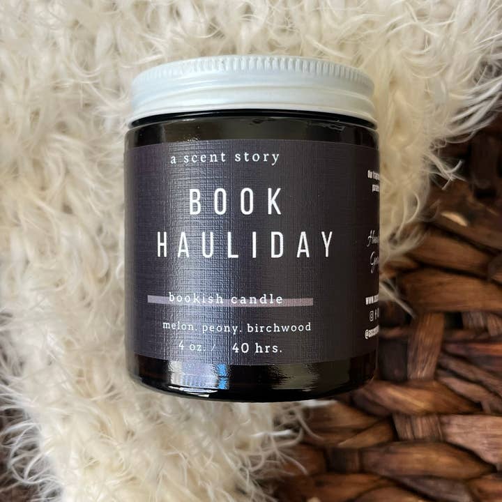 A Scent Story Candle Co - Wholesale Jar/Filled Candle - Book Hauliday - Bookish Candle | Book Themed Candle
