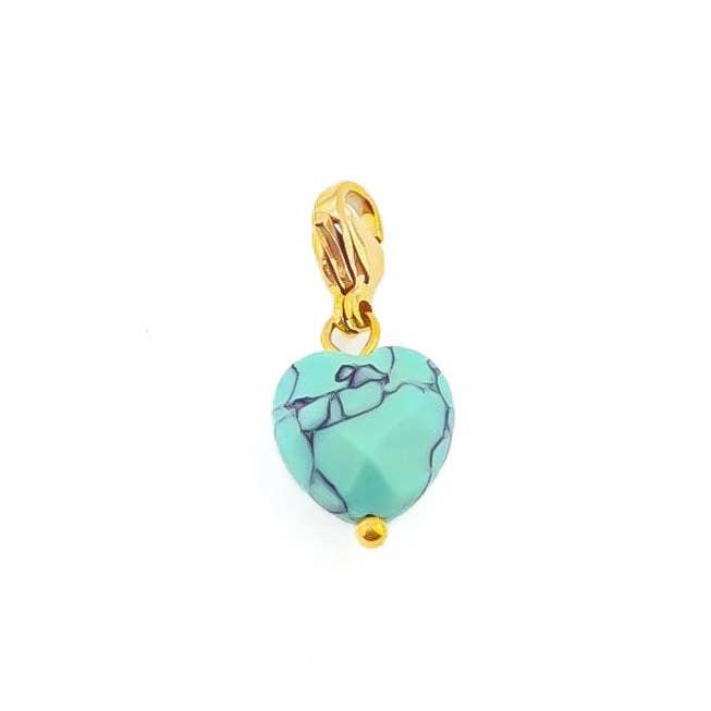 LAUVEA BOUTIQUE - Vendita all'ingrosso Ciondolo/pendente - Ciondolo a forma di cuore turchese - colori tra cui scegliere