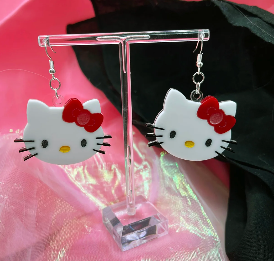 Grlpwr Art - Wholesale Dangle Earrings - Sanrio Cuties Handmade Acrylic Dangle Earrings3