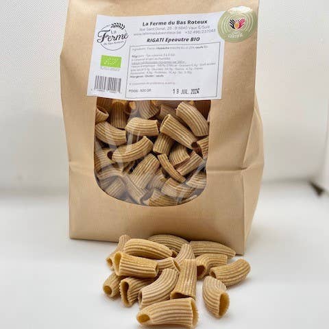 LA FERME DU BAS ROTEUX - Wholesale Pasta - RIGATI organic spelt pasta - BULK 5kg1