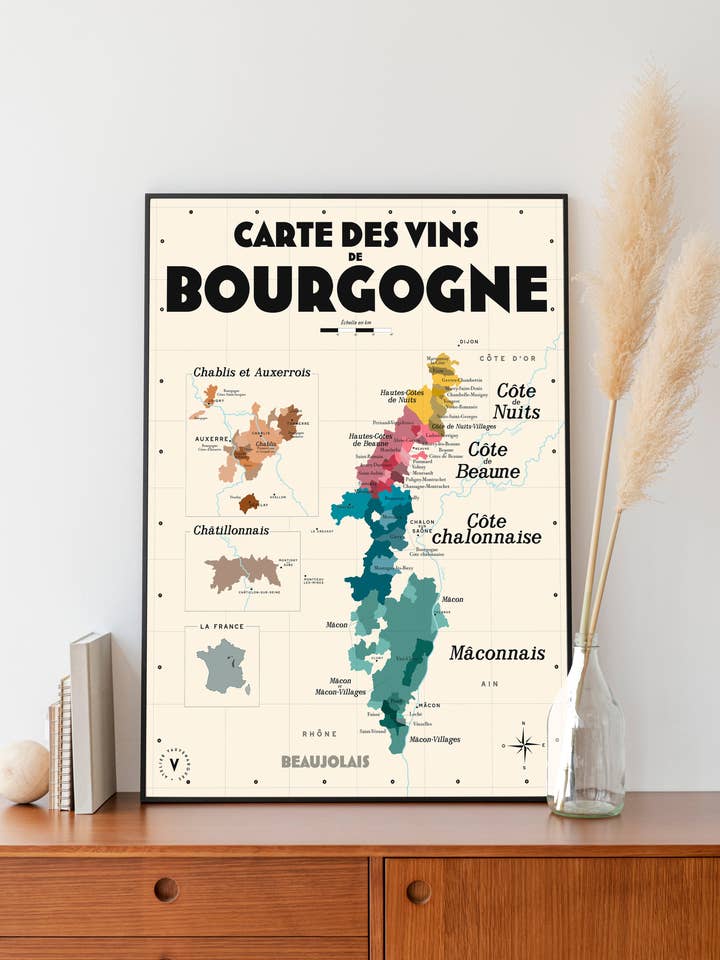 Lista vini della Borgogna per la vendita all'ingrosso da parte di Atelier Vauvenargues