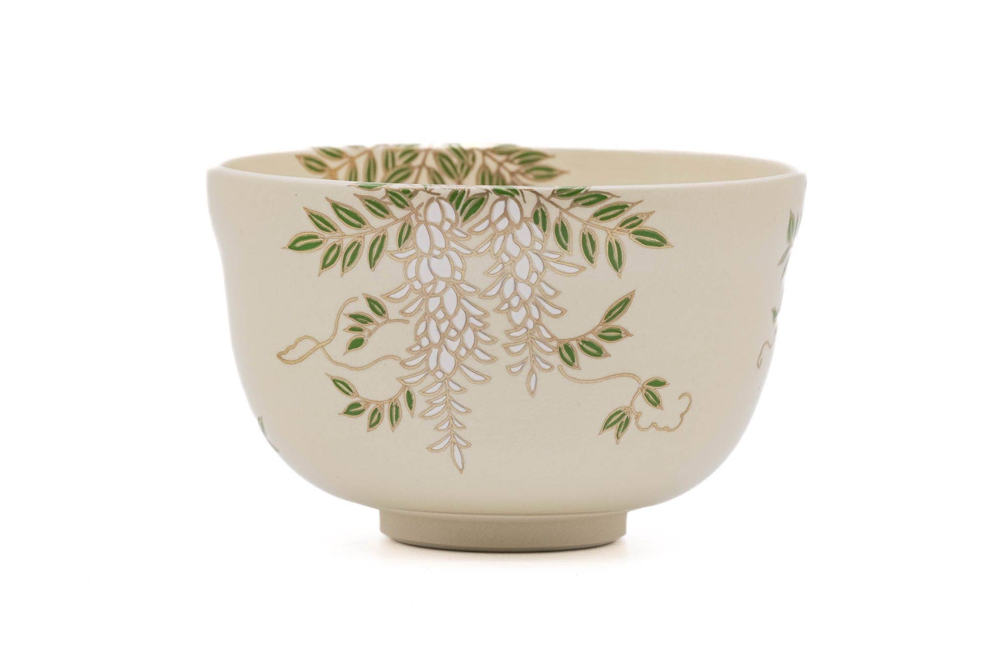 Tezumi - Wholesale Bowl - Japanese Matcha Bowl - 宮地英香 Eikō Miyaji - Purple Wisteria Kyo-yaki Chawan - 300ml1