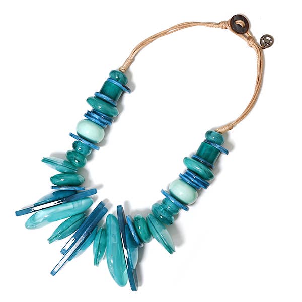 NECKLACE WITH RESIN BEADS - FT24192A472 for wholesale by AMORINO SRL