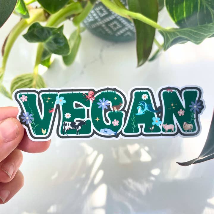 Mindful over Mind Full - Wholesale Sticker - Vegan Pride Sticker | Animal Rights | Plant-Based