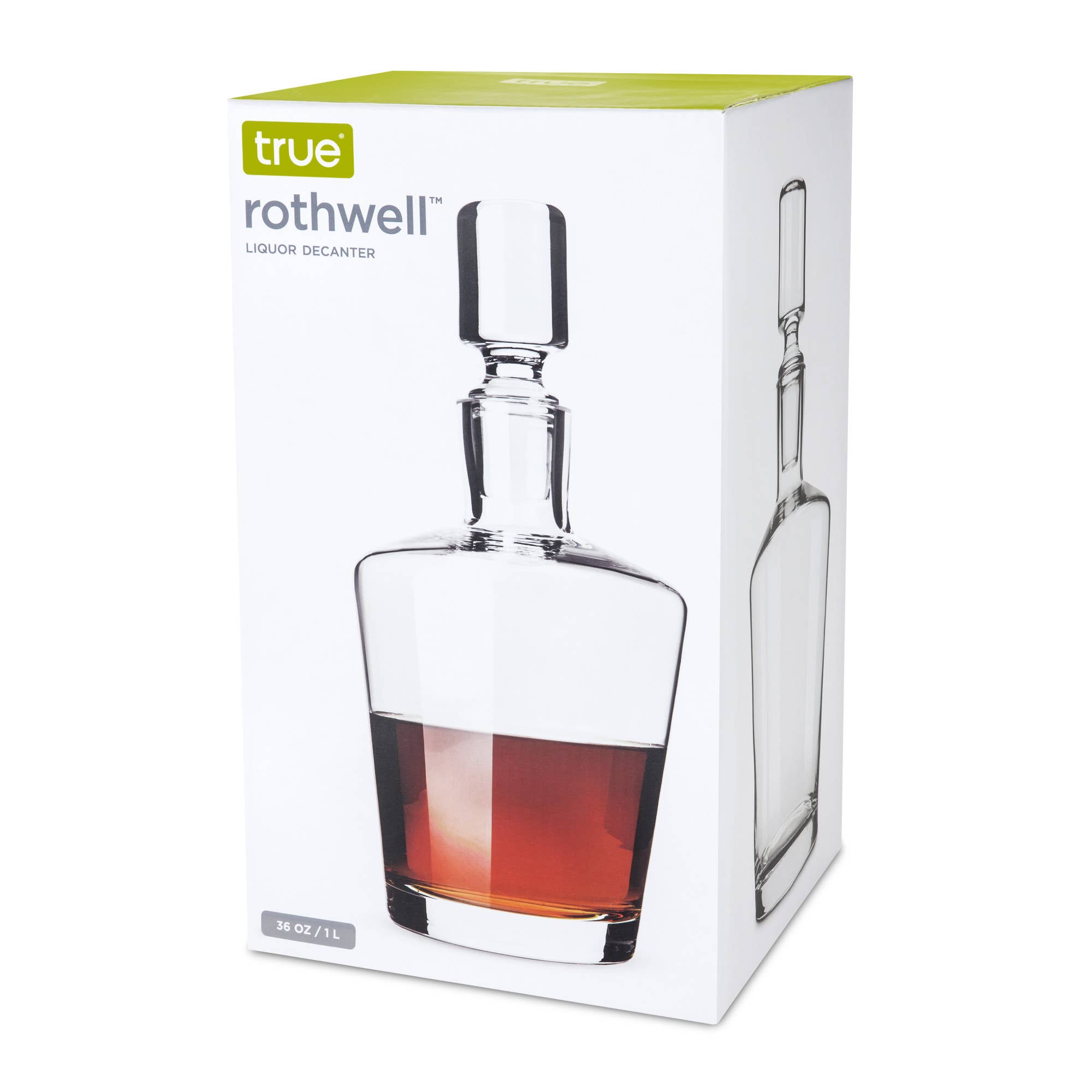 TRUE - Wholesale Decanter - Rothwell Crystal Liquor Decanter with Stopper 36 oz1