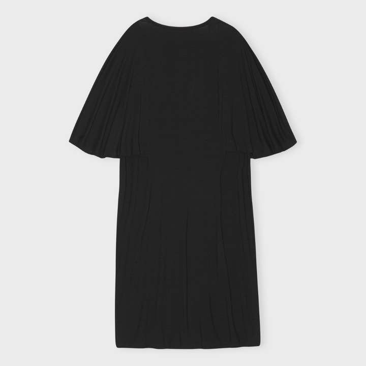 moshi moshi mind – Großhandel Kleid – Damen – Lockeres und elegantes Jersey-Kleid in Schwarz1