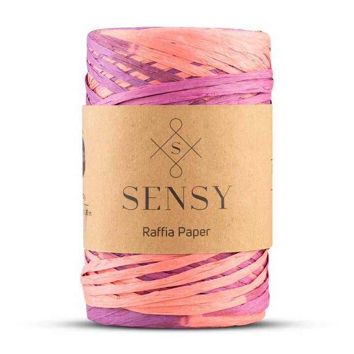 Sensy - Wholesale Craft supplies - Sensy Premium 317 yards %100 Paper Multi-Color Raffia Paper15