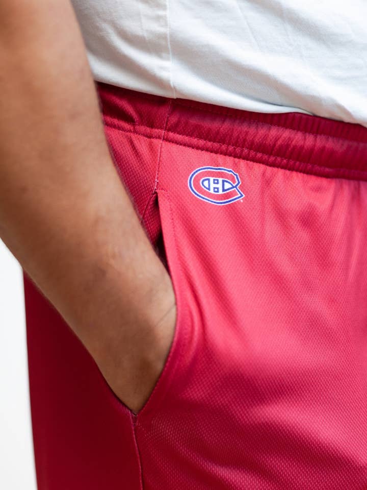 Montreal Canadiens Mesh Hockey Shorts for wholesale by Bench Clearers