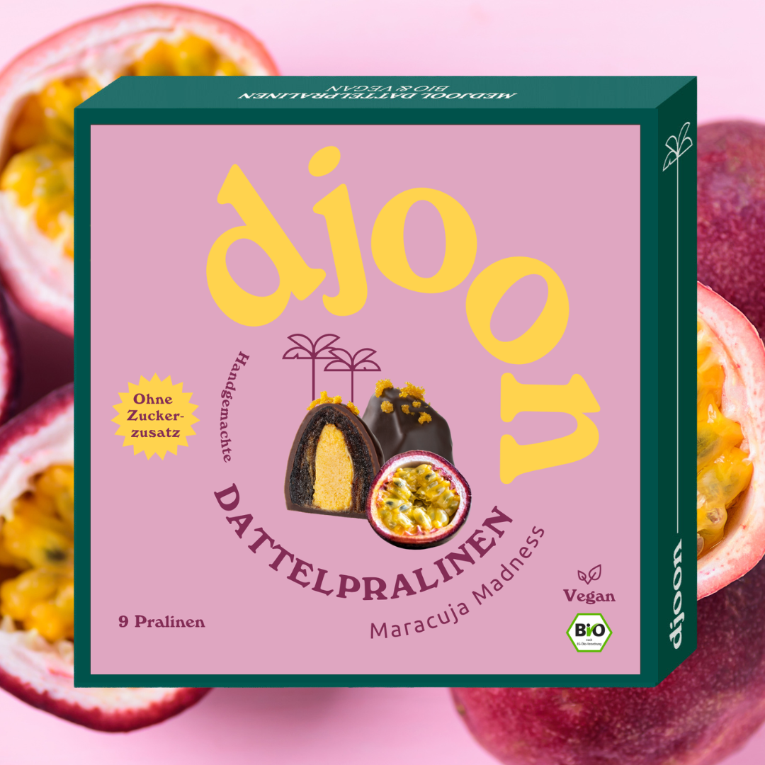 djoon - Wholesale Chocolate Covered Sweets - Date Pralines: Passion Fruit Madness (Organic)4