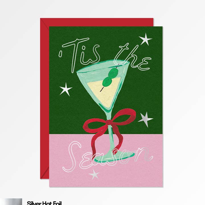 Carte de Noël Martini de saison pour la vente par Proper Good