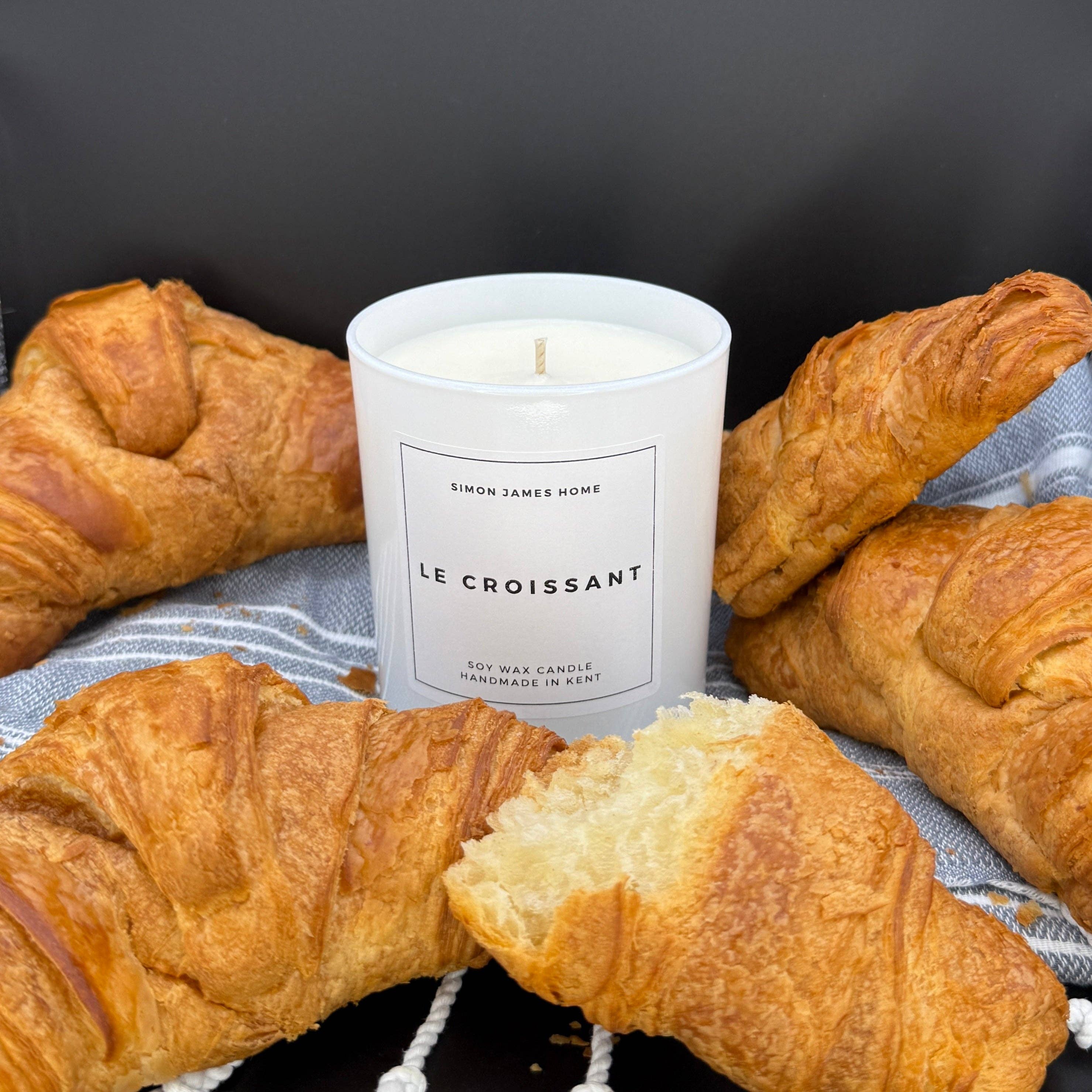 Simon James Home – wholesale Jar/filled candle – Le Croissant Handmade Soy Wax Candle - The Ultimate Croissant Candle5