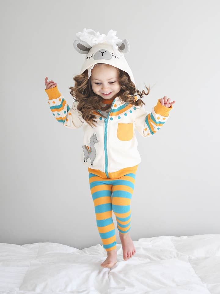 Sweat à capuche Llama Western 3D pour tout-petits et enfants pour la vente par Doodle Pants