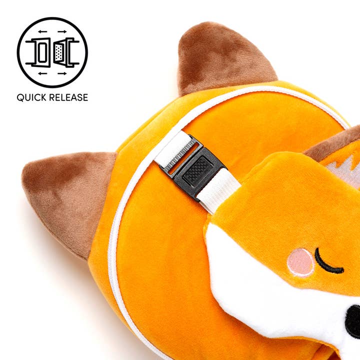 Puckator EU - Wholesale Travel Pillow - Relaxeazzz Adoramals Finnick the Fox Plush Travel Pillow4