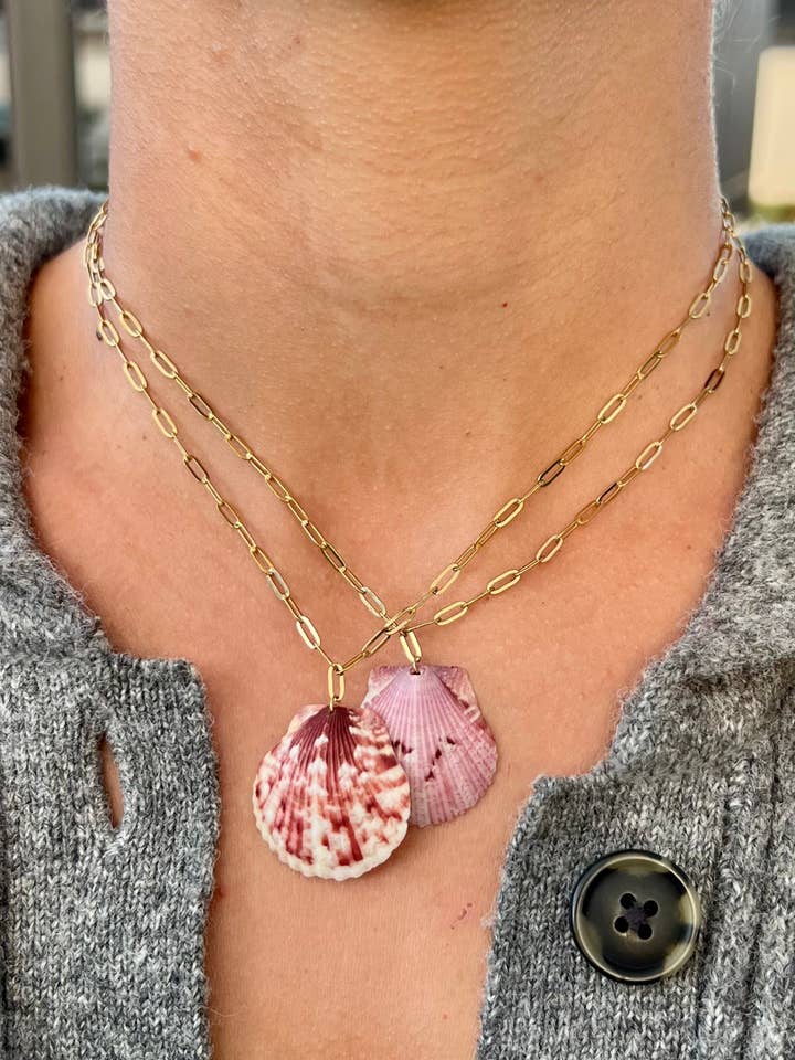 Colar de Clipes de Papel em Forma de Vieira por atacado de HALT