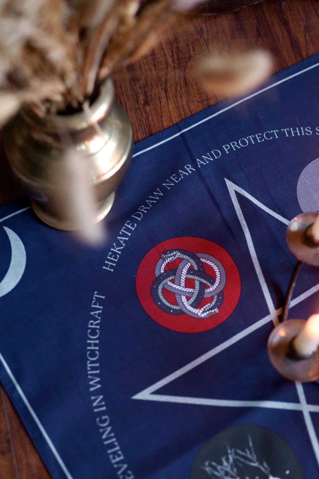 Lady Moon Co.® - Venta al por mayor Bandana - Mujer - Bandana de Tela de Altar: Hécate6