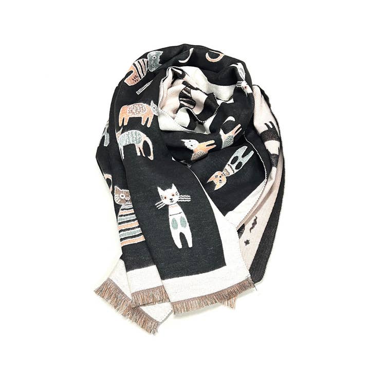 Suie Valentini srl - Wholesale Scarf - Women's - Cashmere Touch Double Face Scarf with Gift Bag – Coveri Collection Winter Fashion Accessory, 253007