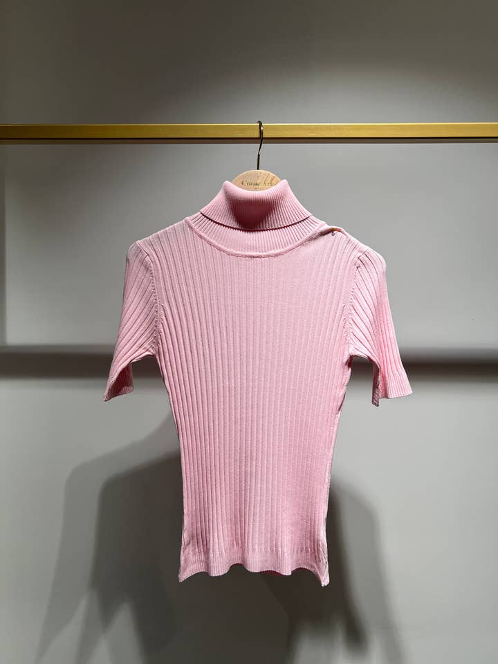 CHOKLATE PARIS - Wholesale Gebreide top - Dames - Coltrui met korte mouwen - 0512120