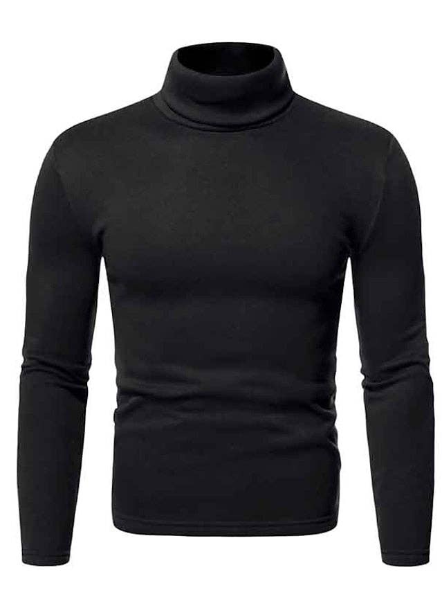 Ecovear - Wholesale Knit Sweater - Men's - Mens Turtleneck Sweater Polyester Knit Regular Fit0