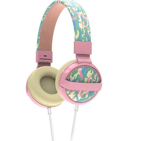 Kids SafeSounds Volume Limited Printed Over Ear Headphones for wholesale by Gabba Goods