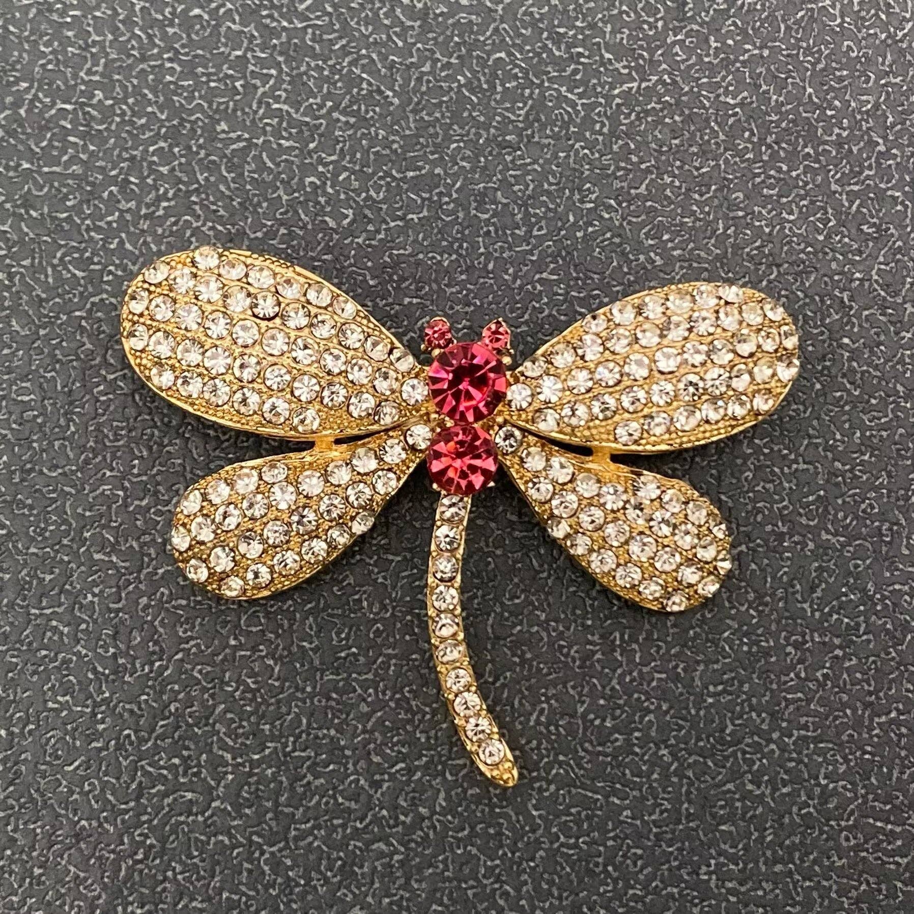 Mio Queena - Wholesale Brooch - Rhinestone Dragonfly Brooch Clothes Pin0