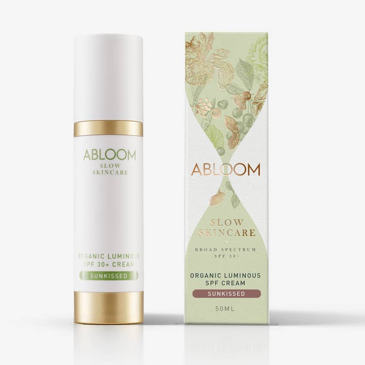 CREMA SOLAR LUMINOSA ORGÁNICA - SUNKISSED para venta al por mayor de Abloom Skincare