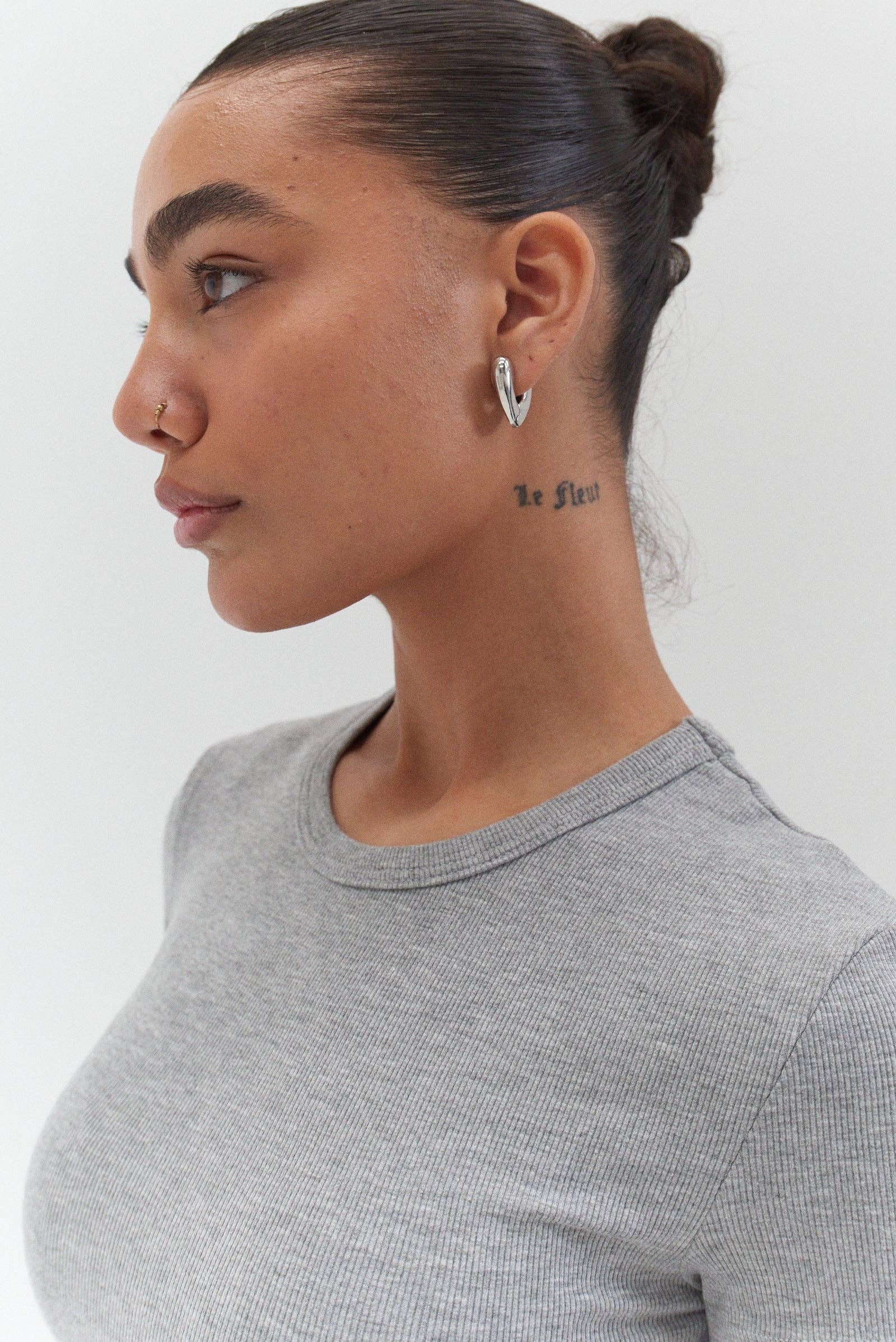 Grey Annalise Earrings - Silver for wholesale on Faire1