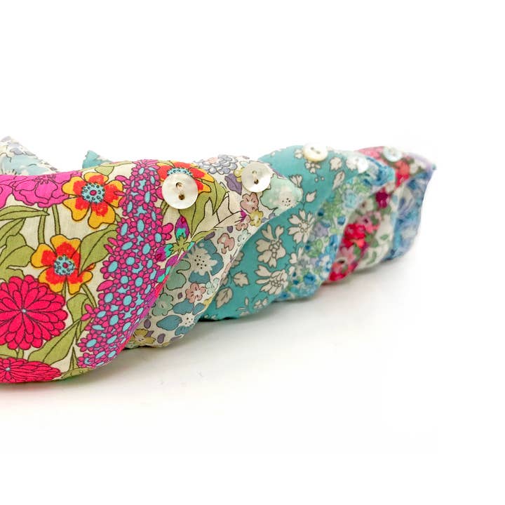 24 Loose Lavender Birds in Assorted Liberty Fabrics for wholesale by Lime Tree Design - US