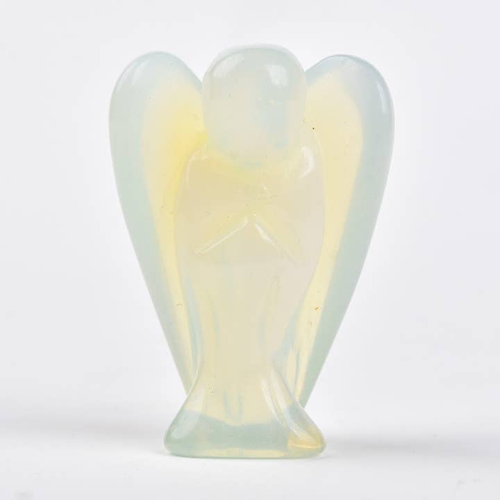 The Crystal Tabby - Wholesale Decorative Figurine - Angel lot of 6 -Opalite Angels, XS Size0