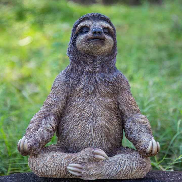 Hi-Line Gift Ltd. - Wholesale Outdoor Ornament/Decor - Sloth In Meditation