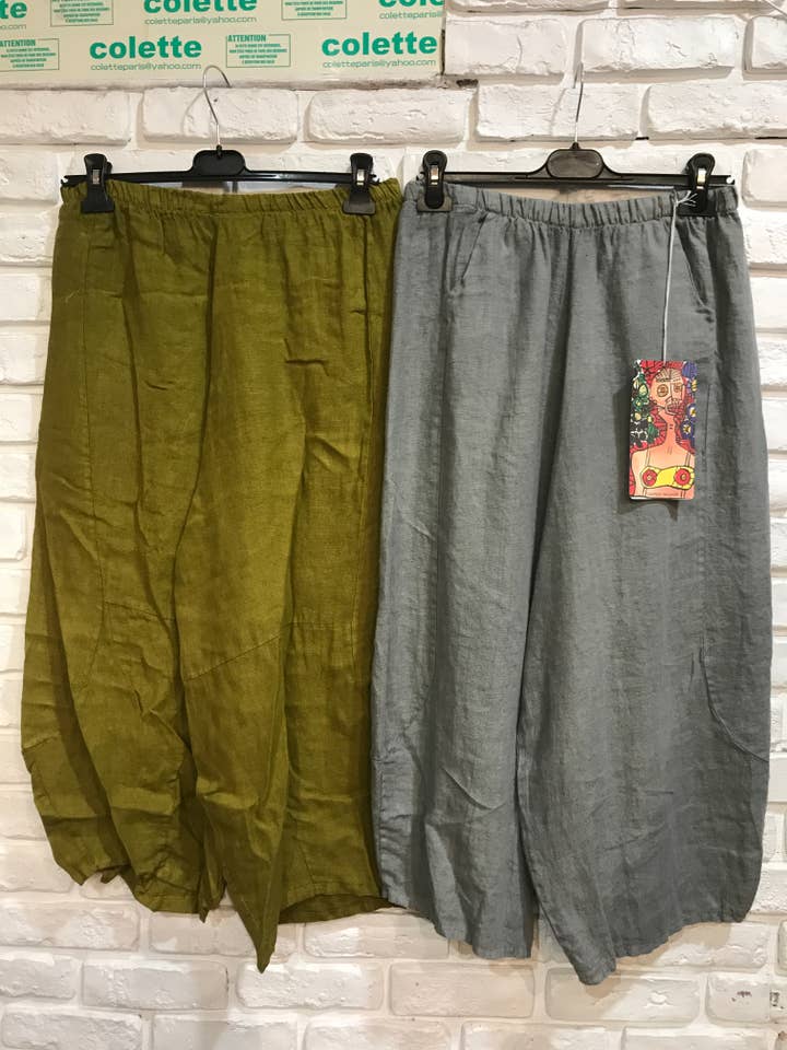 la maison des fibres naturelles - Wholesale Pants – Women's - linen pants 669057 100% LINEN38
