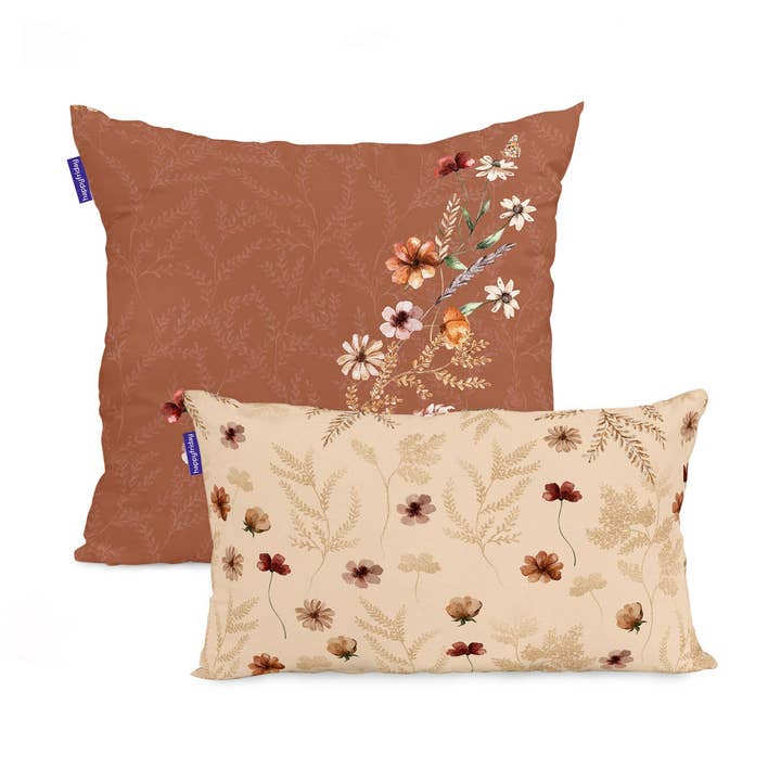 Happyfriday - Wholesale Throw Pillow Cover - Wild flowers Cushion cover 50x50 + 50x30 cm0