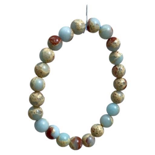 Zenn Imperial Jasper & Copper Turquoise Bracelet Is Use-239 for wholesale by International Gifts Ltd.
